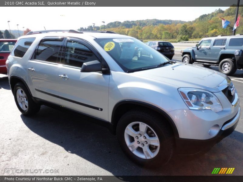 Quicksilver Metallic / Ebony 2010 GMC Acadia SLE