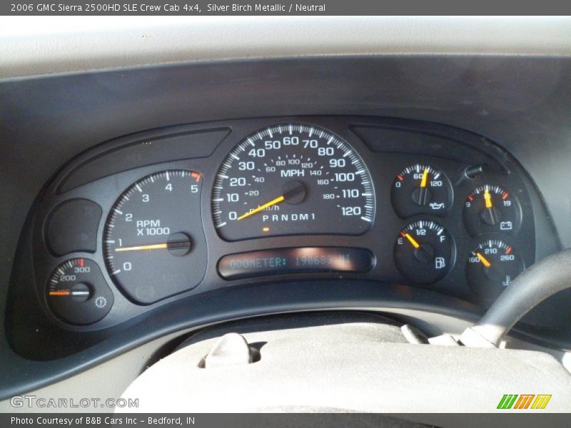 Silver Birch Metallic / Neutral 2006 GMC Sierra 2500HD SLE Crew Cab 4x4