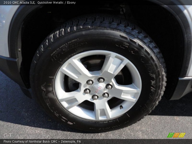 Quicksilver Metallic / Ebony 2010 GMC Acadia SLE