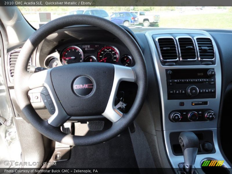 Quicksilver Metallic / Ebony 2010 GMC Acadia SLE