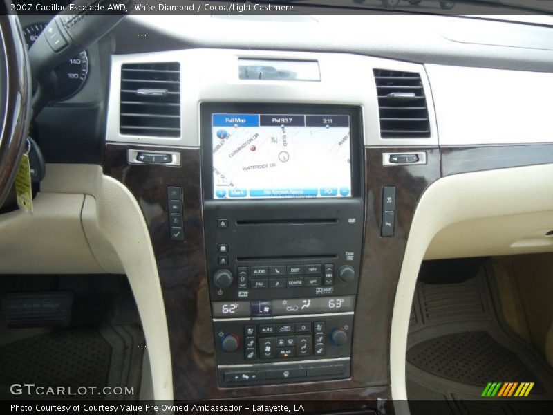 White Diamond / Cocoa/Light Cashmere 2007 Cadillac Escalade AWD