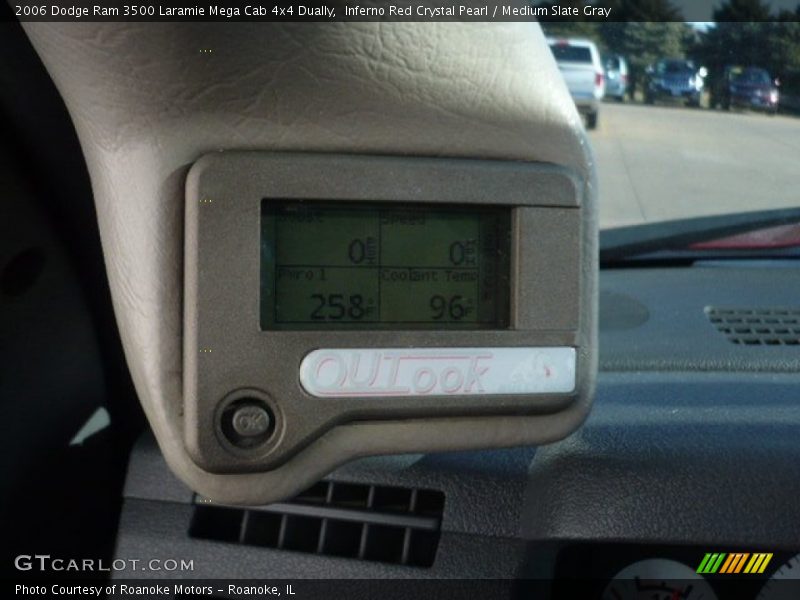 Inferno Red Crystal Pearl / Medium Slate Gray 2006 Dodge Ram 3500 Laramie Mega Cab 4x4 Dually