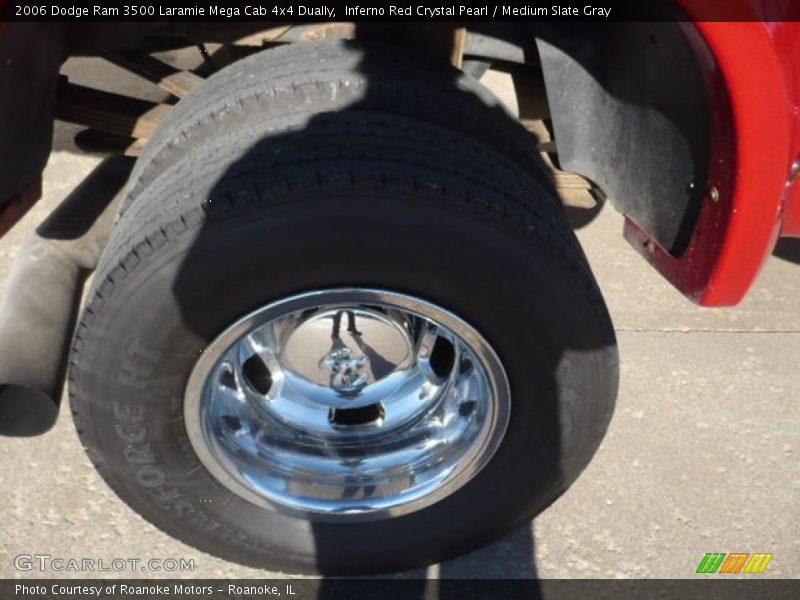 Inferno Red Crystal Pearl / Medium Slate Gray 2006 Dodge Ram 3500 Laramie Mega Cab 4x4 Dually