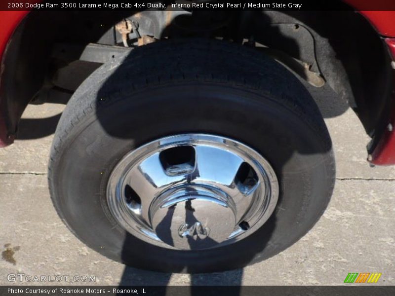 Inferno Red Crystal Pearl / Medium Slate Gray 2006 Dodge Ram 3500 Laramie Mega Cab 4x4 Dually