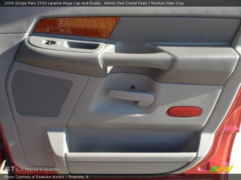 Inferno Red Crystal Pearl / Medium Slate Gray 2006 Dodge Ram 3500 Laramie Mega Cab 4x4 Dually
