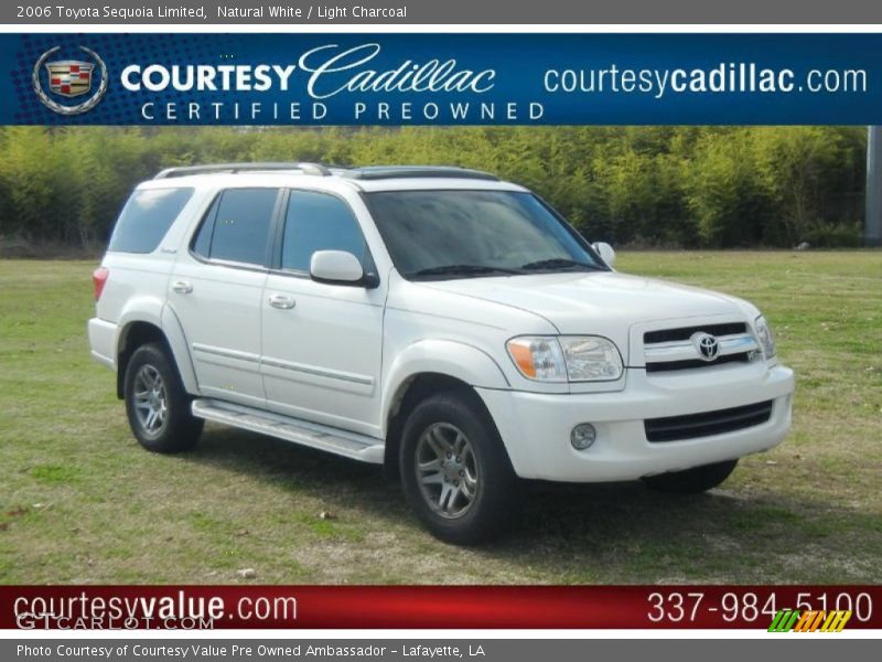 Natural White / Light Charcoal 2006 Toyota Sequoia Limited