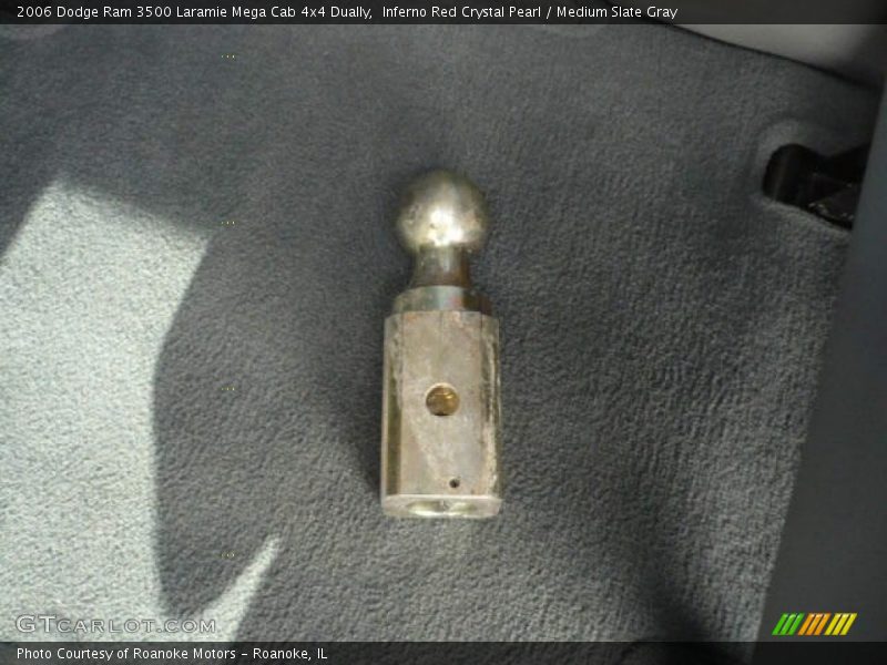 Inferno Red Crystal Pearl / Medium Slate Gray 2006 Dodge Ram 3500 Laramie Mega Cab 4x4 Dually