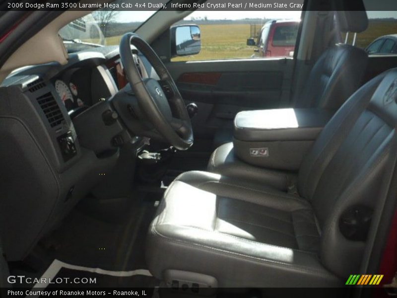 Inferno Red Crystal Pearl / Medium Slate Gray 2006 Dodge Ram 3500 Laramie Mega Cab 4x4 Dually