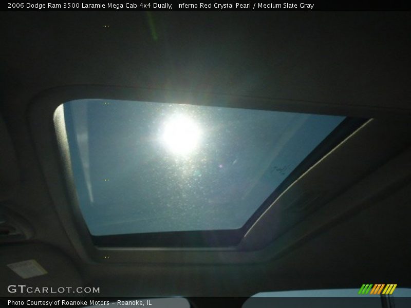 Inferno Red Crystal Pearl / Medium Slate Gray 2006 Dodge Ram 3500 Laramie Mega Cab 4x4 Dually