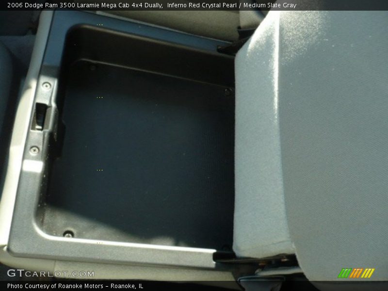 Inferno Red Crystal Pearl / Medium Slate Gray 2006 Dodge Ram 3500 Laramie Mega Cab 4x4 Dually