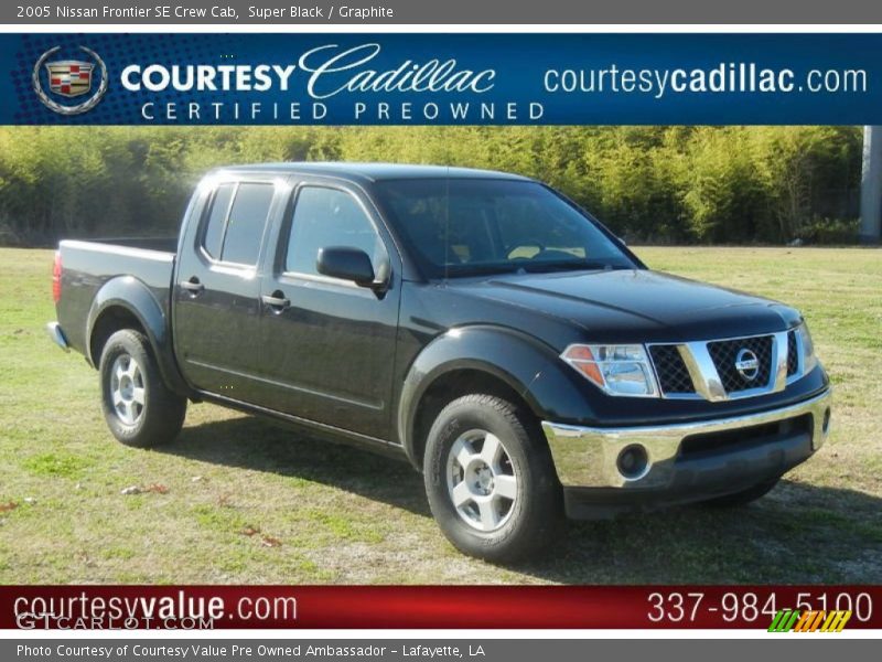 Super Black / Graphite 2005 Nissan Frontier SE Crew Cab