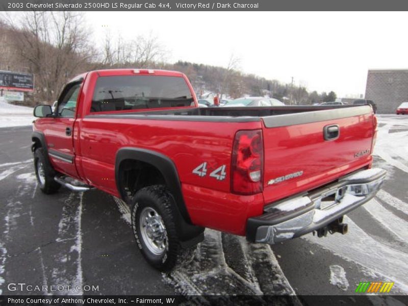 Victory Red / Dark Charcoal 2003 Chevrolet Silverado 2500HD LS Regular Cab 4x4