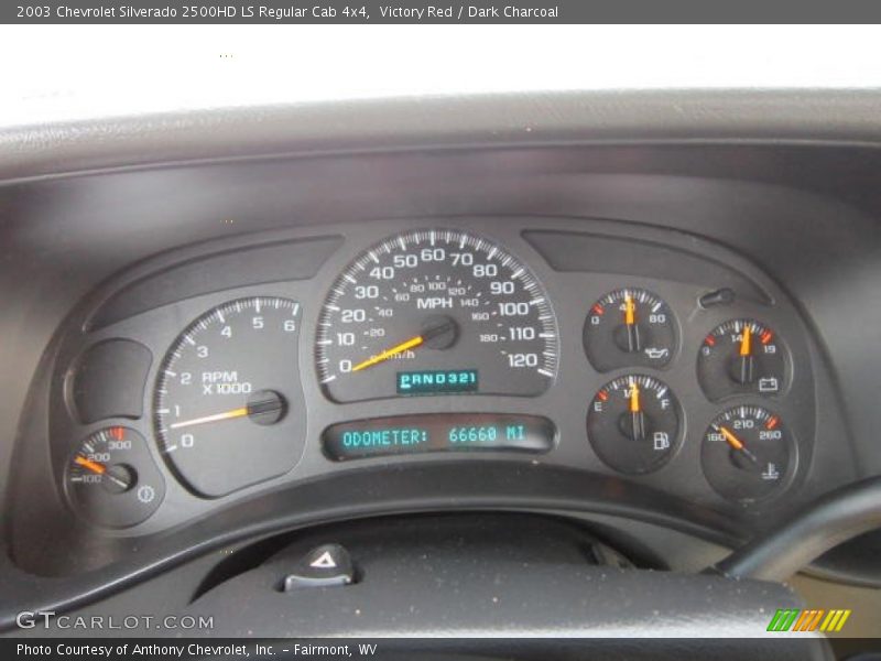  2003 Silverado 2500HD LS Regular Cab 4x4 LS Regular Cab 4x4 Gauges