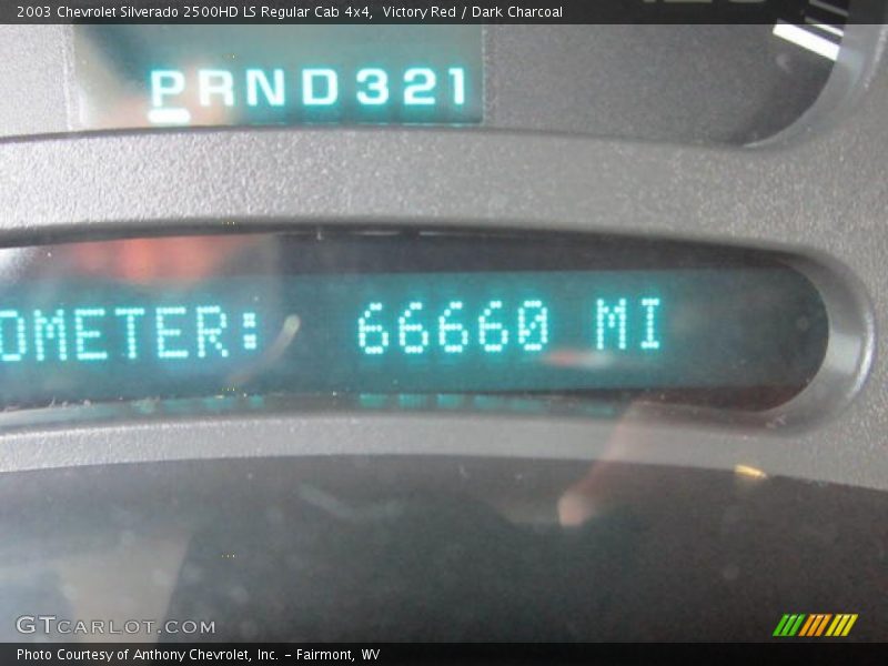 Victory Red / Dark Charcoal 2003 Chevrolet Silverado 2500HD LS Regular Cab 4x4