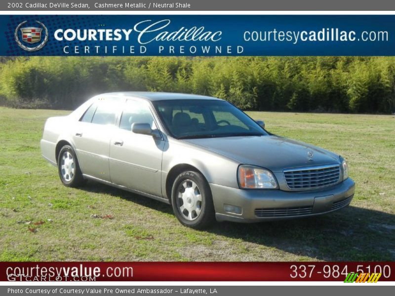 Cashmere Metallic / Neutral Shale 2002 Cadillac DeVille Sedan