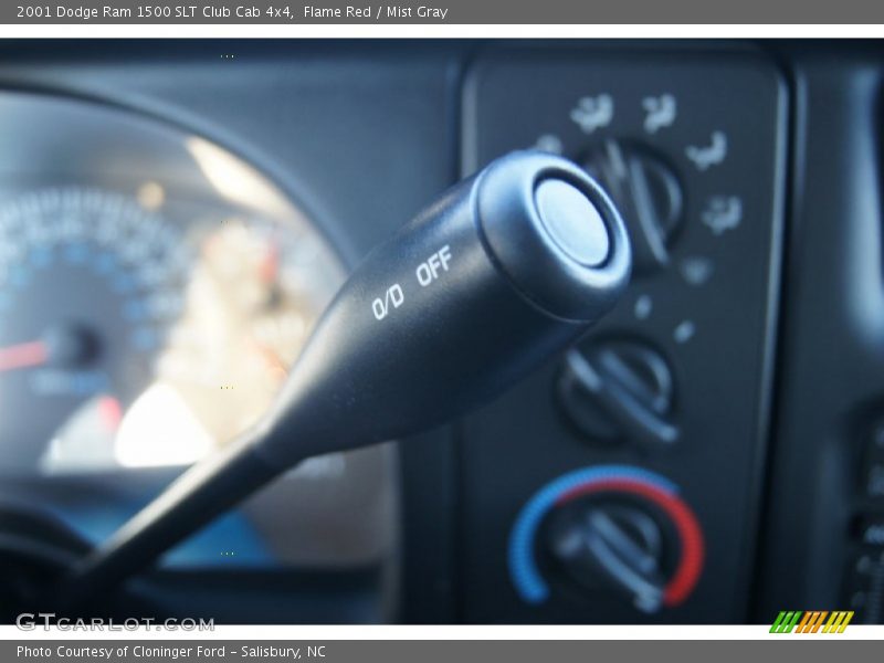 Flame Red / Mist Gray 2001 Dodge Ram 1500 SLT Club Cab 4x4