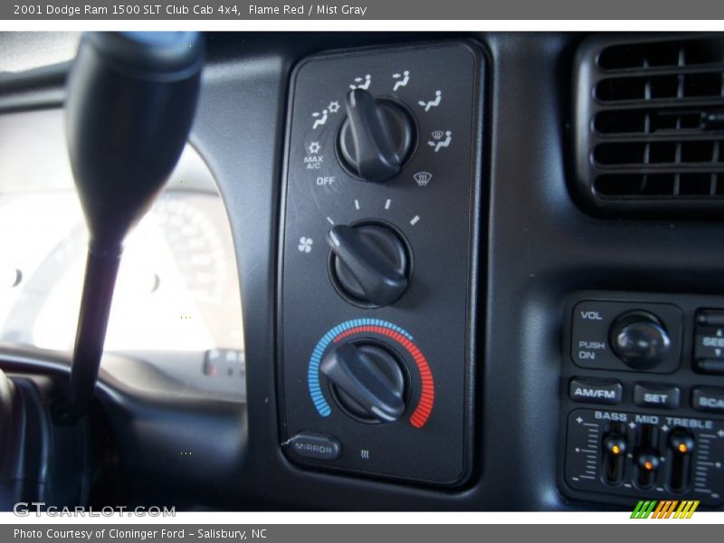 Flame Red / Mist Gray 2001 Dodge Ram 1500 SLT Club Cab 4x4