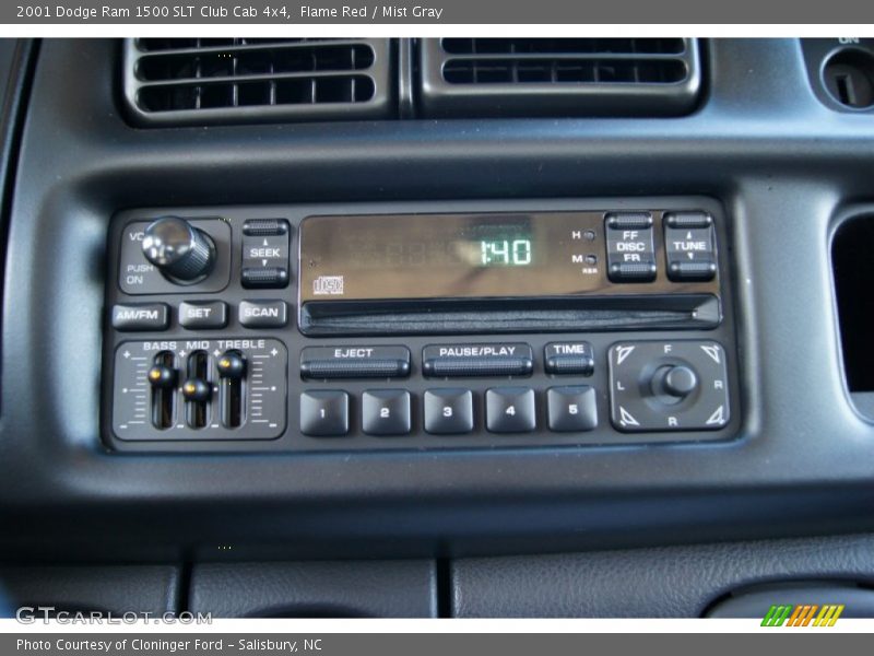Flame Red / Mist Gray 2001 Dodge Ram 1500 SLT Club Cab 4x4