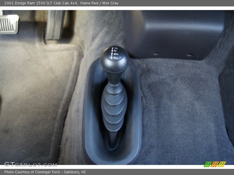 Flame Red / Mist Gray 2001 Dodge Ram 1500 SLT Club Cab 4x4