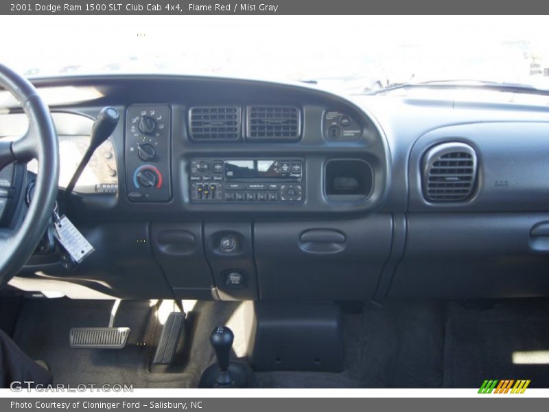 Flame Red / Mist Gray 2001 Dodge Ram 1500 SLT Club Cab 4x4