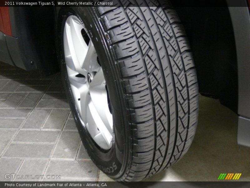 Wild Cherry Metallic / Charcoal 2011 Volkswagen Tiguan S