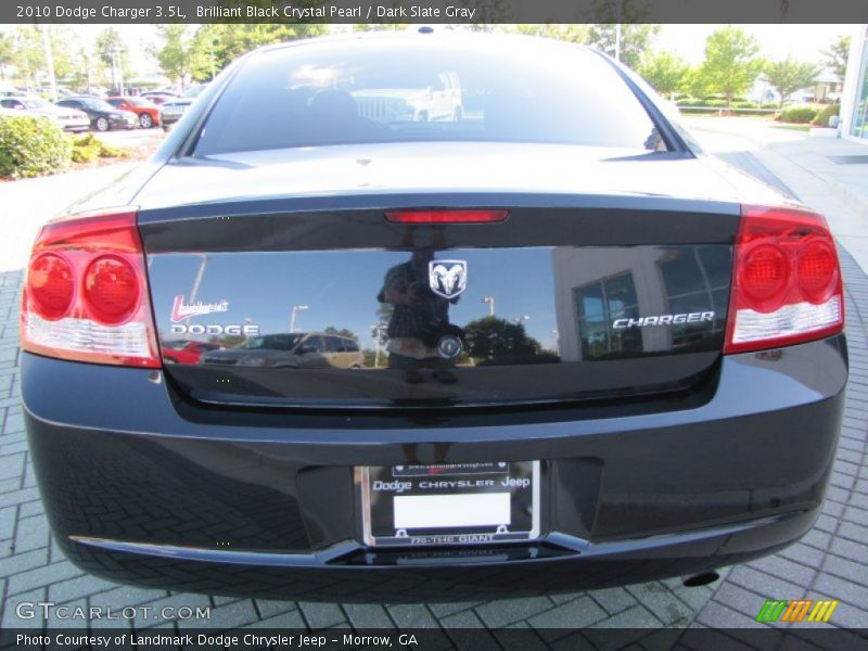 Brilliant Black Crystal Pearl / Dark Slate Gray 2010 Dodge Charger 3.5L