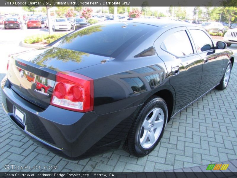 Brilliant Black Crystal Pearl / Dark Slate Gray 2010 Dodge Charger 3.5L