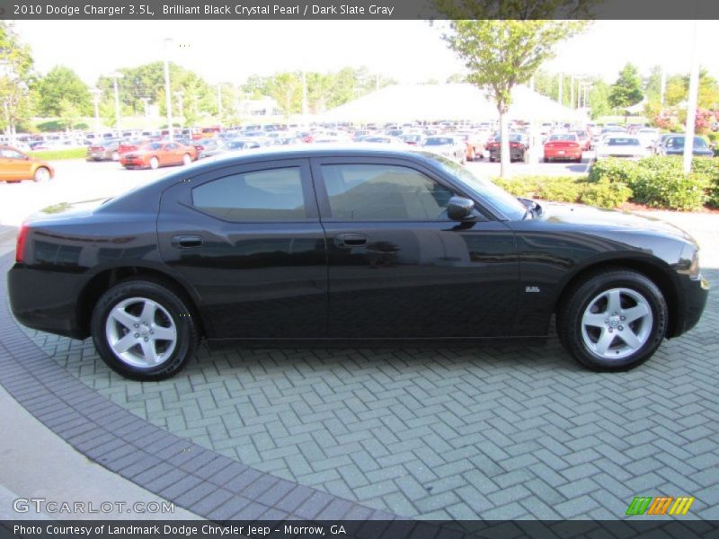 Brilliant Black Crystal Pearl / Dark Slate Gray 2010 Dodge Charger 3.5L