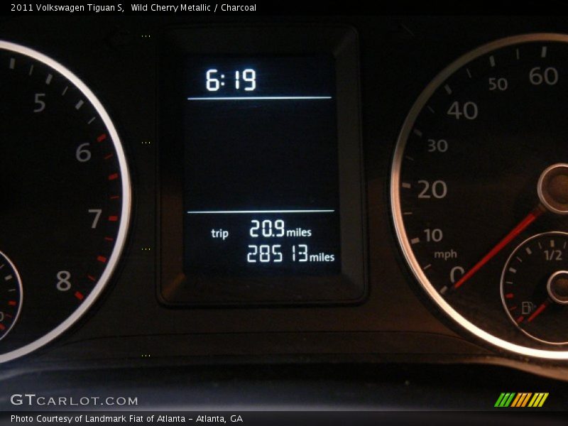 Wild Cherry Metallic / Charcoal 2011 Volkswagen Tiguan S