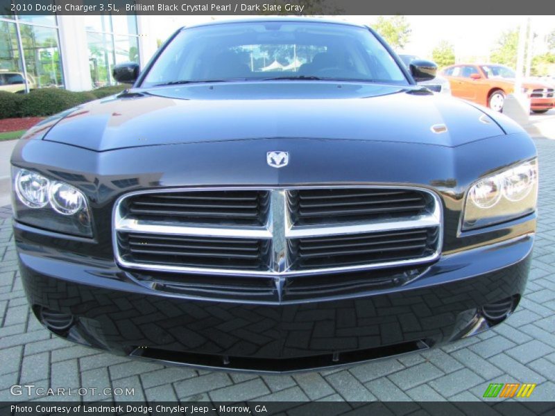 Brilliant Black Crystal Pearl / Dark Slate Gray 2010 Dodge Charger 3.5L