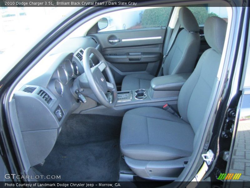 Brilliant Black Crystal Pearl / Dark Slate Gray 2010 Dodge Charger 3.5L