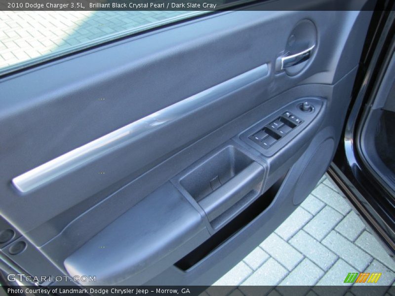 Brilliant Black Crystal Pearl / Dark Slate Gray 2010 Dodge Charger 3.5L