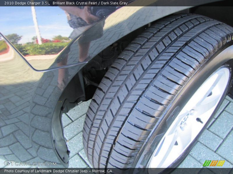 Brilliant Black Crystal Pearl / Dark Slate Gray 2010 Dodge Charger 3.5L