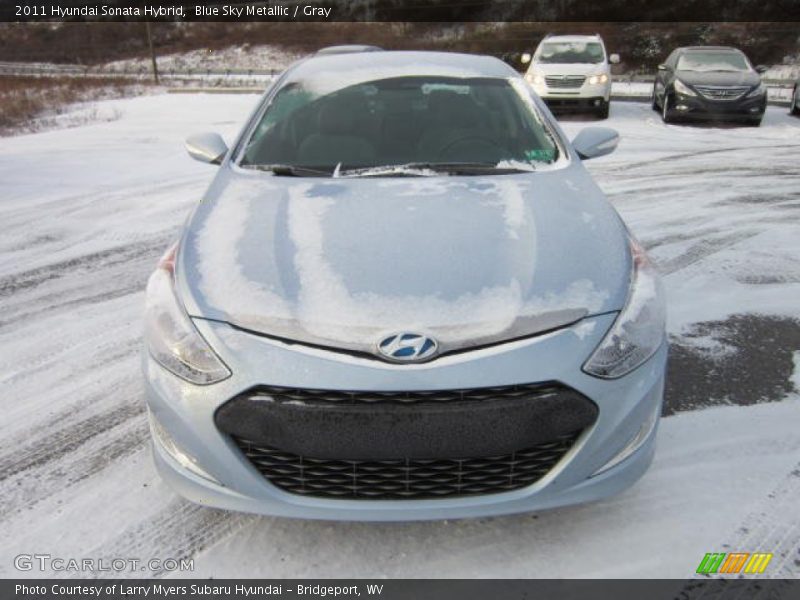 Blue Sky Metallic / Gray 2011 Hyundai Sonata Hybrid