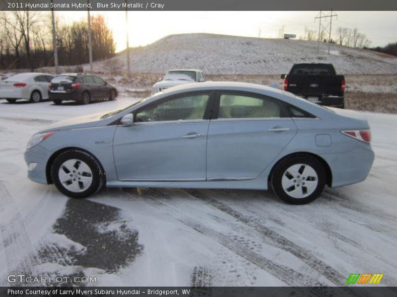Blue Sky Metallic / Gray 2011 Hyundai Sonata Hybrid