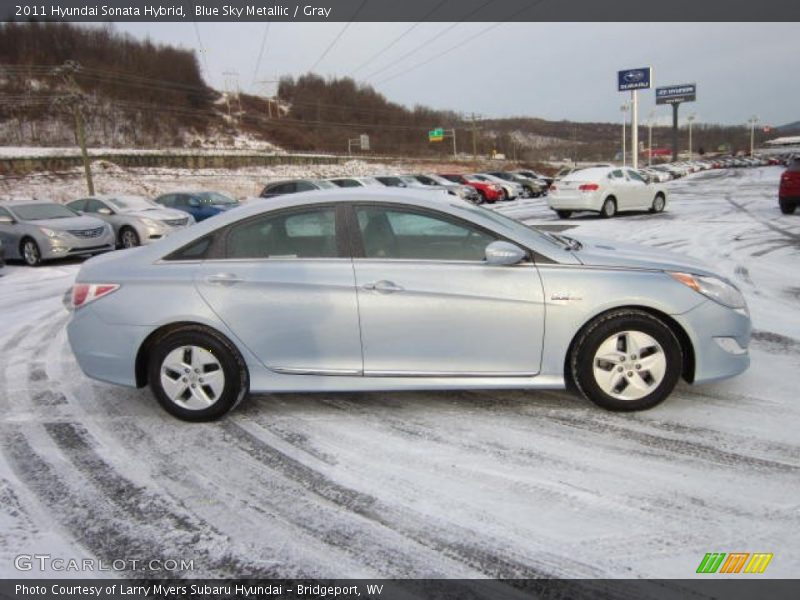 Blue Sky Metallic / Gray 2011 Hyundai Sonata Hybrid