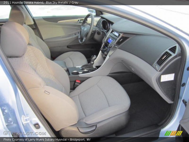 Blue Sky Metallic / Gray 2011 Hyundai Sonata Hybrid