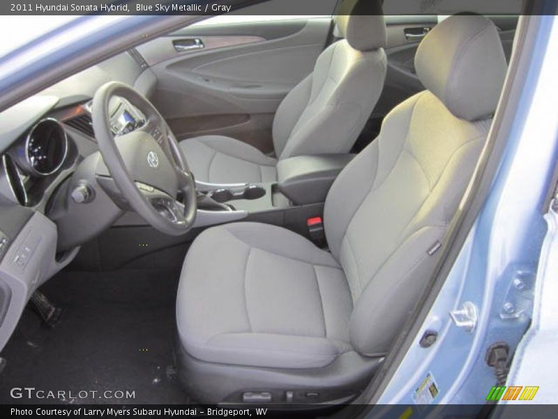Blue Sky Metallic / Gray 2011 Hyundai Sonata Hybrid