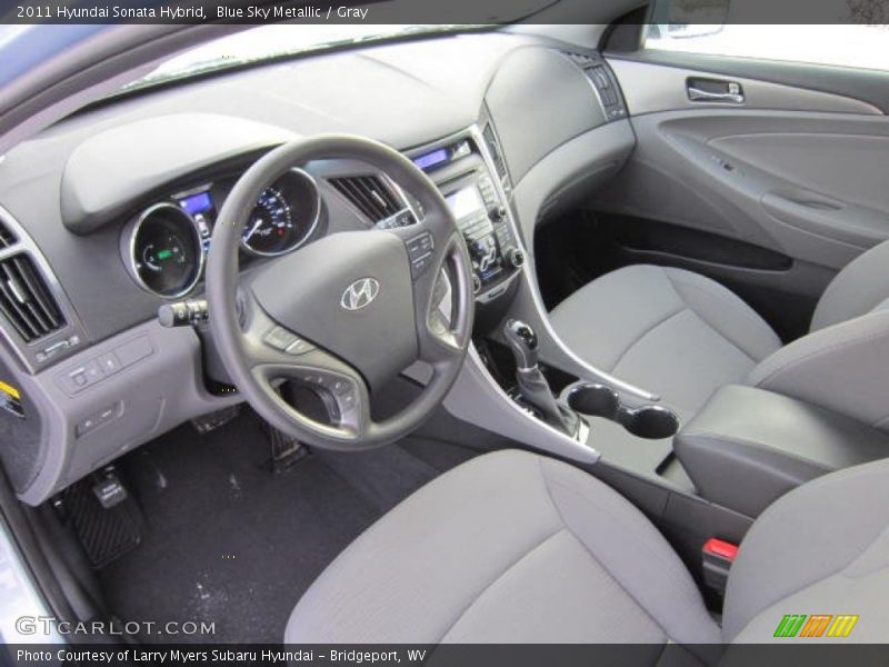 Blue Sky Metallic / Gray 2011 Hyundai Sonata Hybrid