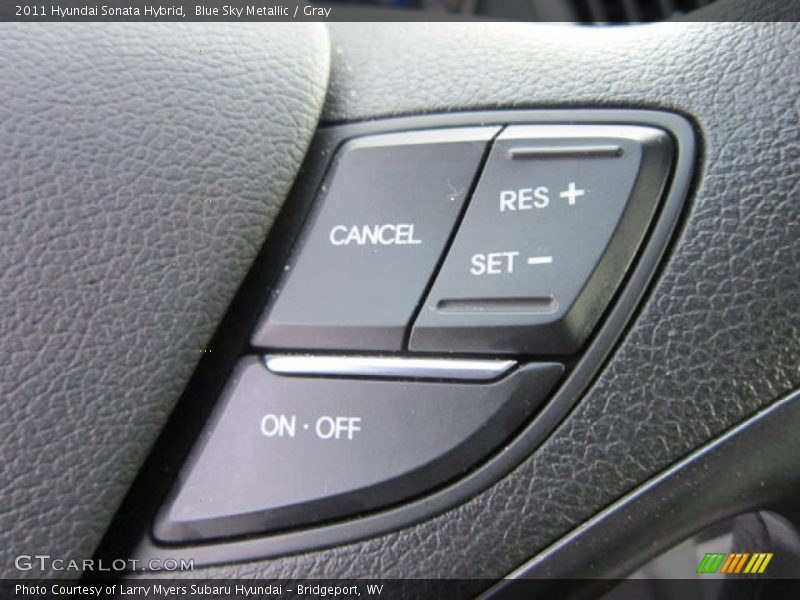 Blue Sky Metallic / Gray 2011 Hyundai Sonata Hybrid