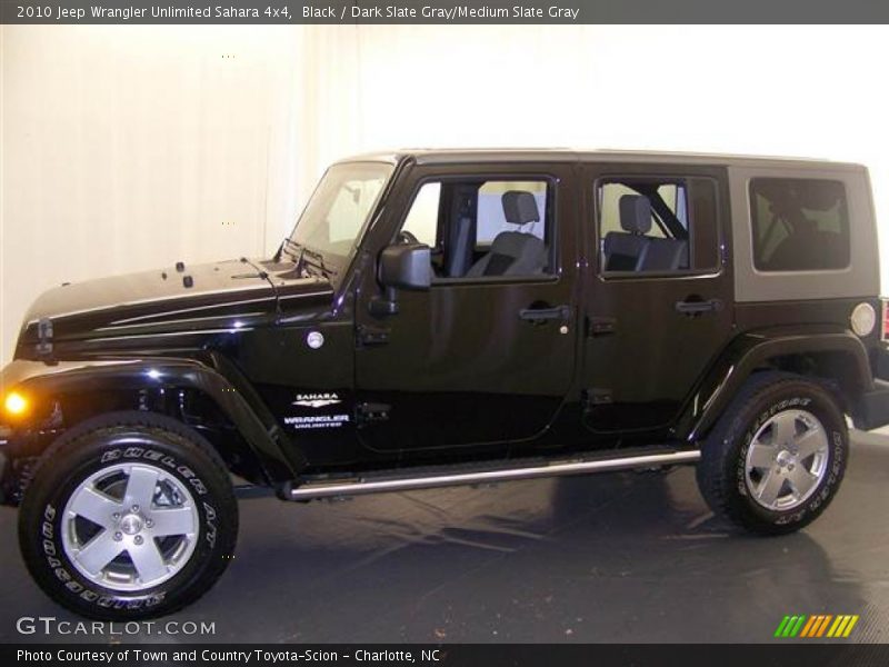 Black / Dark Slate Gray/Medium Slate Gray 2010 Jeep Wrangler Unlimited Sahara 4x4