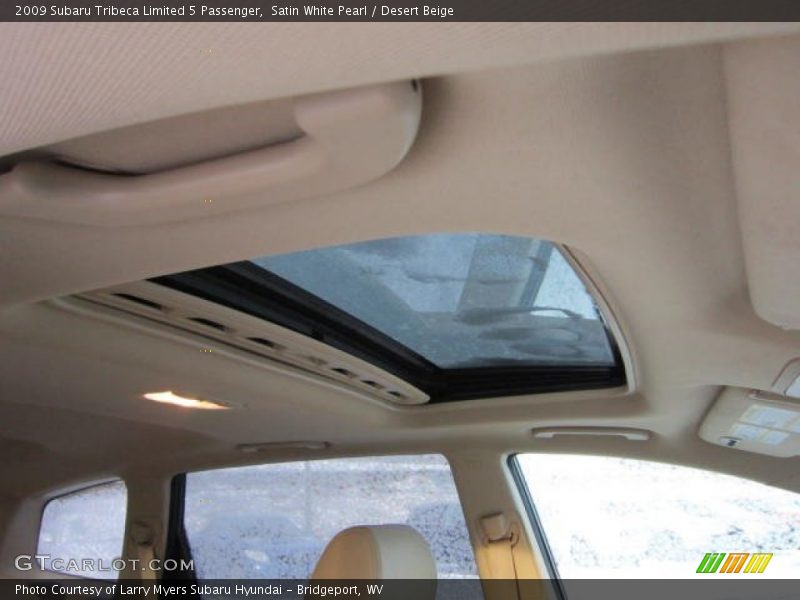 Satin White Pearl / Desert Beige 2009 Subaru Tribeca Limited 5 Passenger