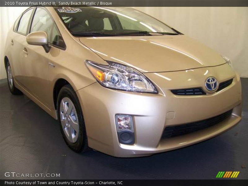 Sandy Beach Metallic / Bisque 2010 Toyota Prius Hybrid III