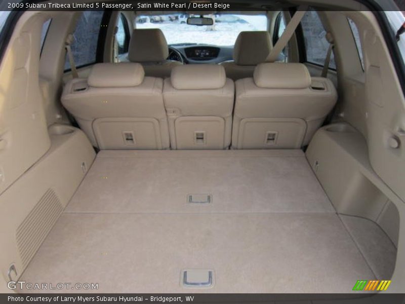 Satin White Pearl / Desert Beige 2009 Subaru Tribeca Limited 5 Passenger