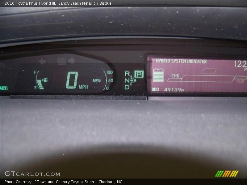 Sandy Beach Metallic / Bisque 2010 Toyota Prius Hybrid III
