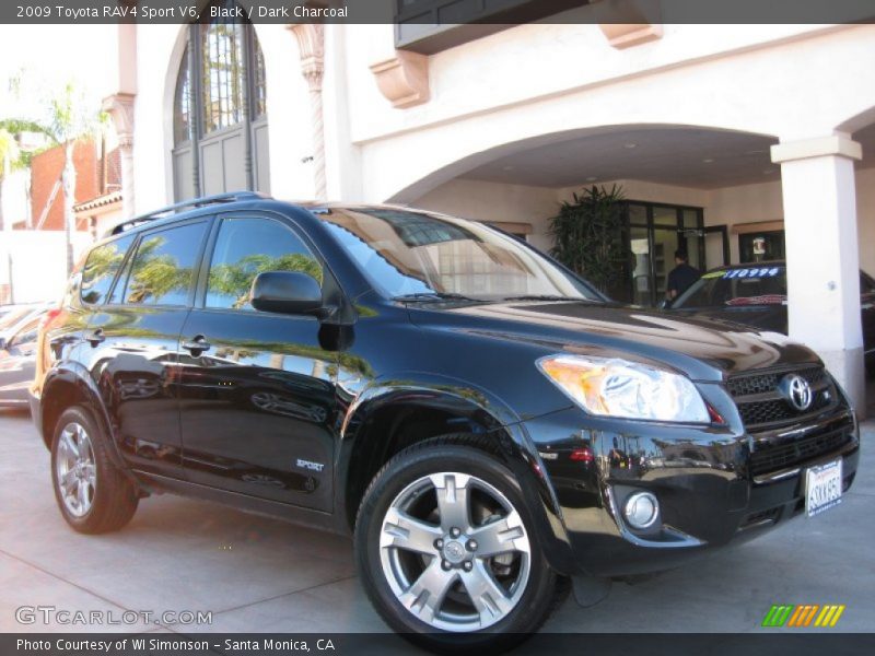 Black / Dark Charcoal 2009 Toyota RAV4 Sport V6