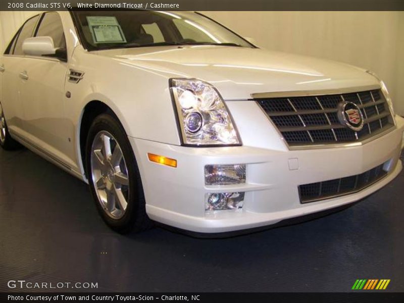 White Diamond Tricoat / Cashmere 2008 Cadillac STS V6
