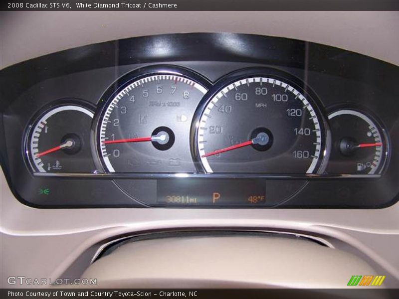 White Diamond Tricoat / Cashmere 2008 Cadillac STS V6