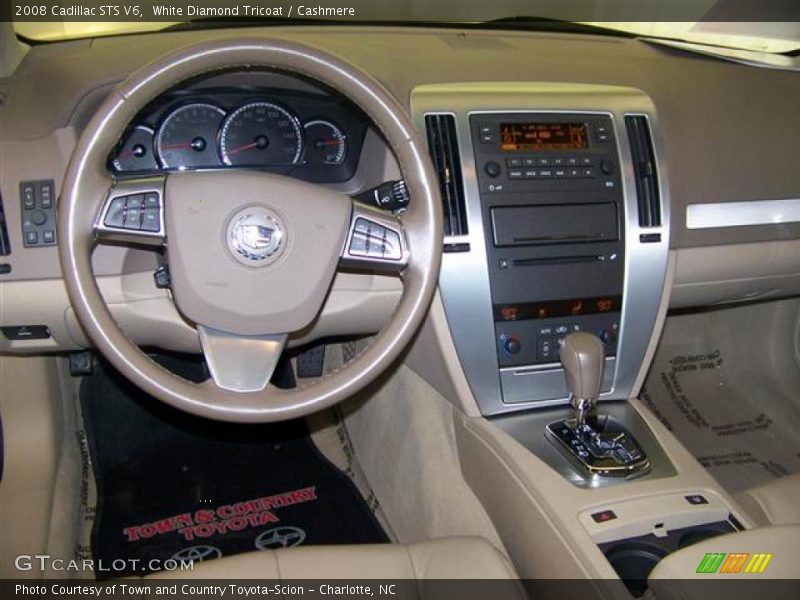 White Diamond Tricoat / Cashmere 2008 Cadillac STS V6