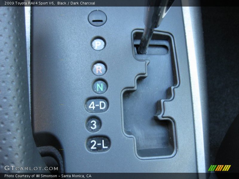 Black / Dark Charcoal 2009 Toyota RAV4 Sport V6